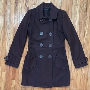 ELLEN TRACY Brown Wool Coat